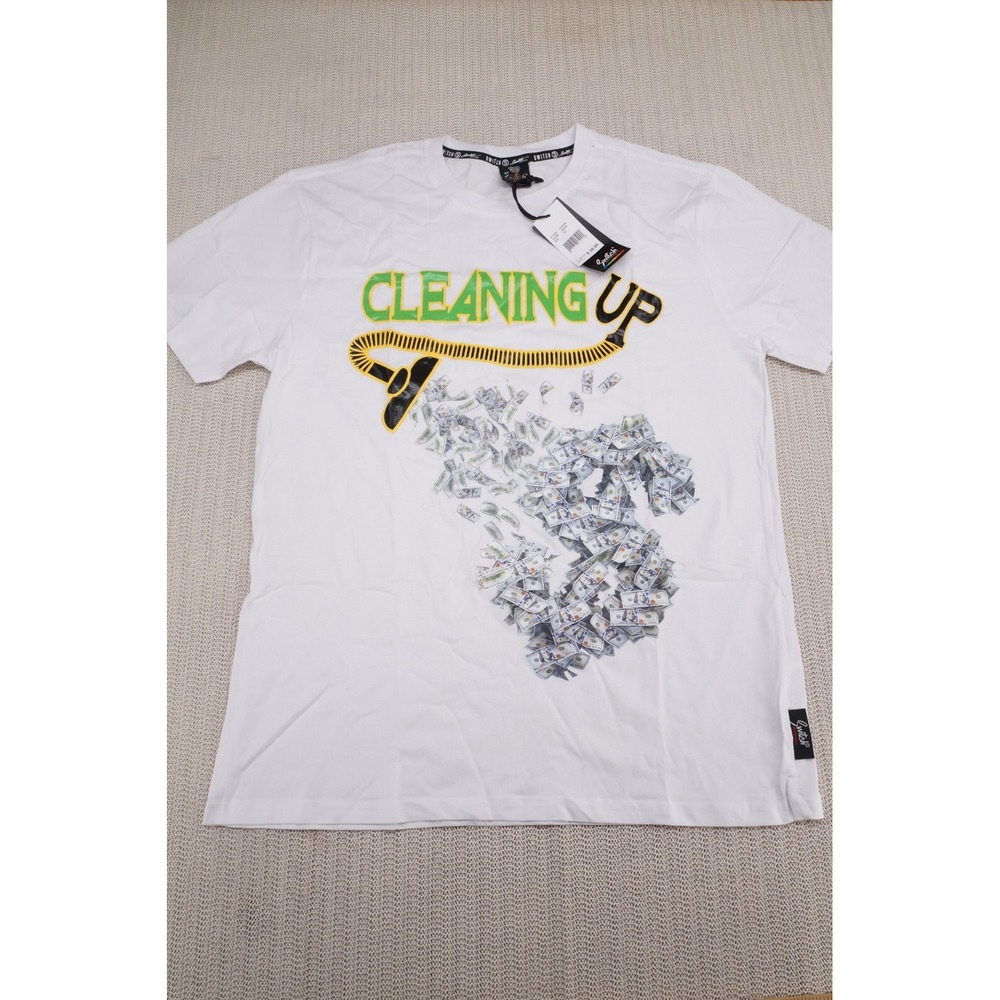 Switch Remarkable Shirt Mens Extra Large White Money Cash Hip Hop Streetwear